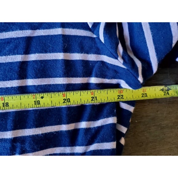 Ampersand Avenue Navy Pink Double Hood L/S Striped Hoodie Pockets Size XXXL - Picture 12 of 13